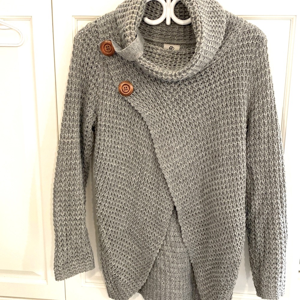 Soft sweater. Grey. Worn once. Smoke free home.